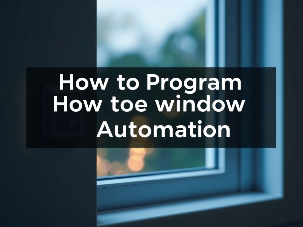 Como Programar Automação de Janelas