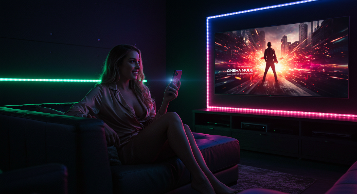 Guia Visual Como Ativar o Efeito de Cinema Sincronizando a Faixa de LED com a Sua TV Inteligente (2)