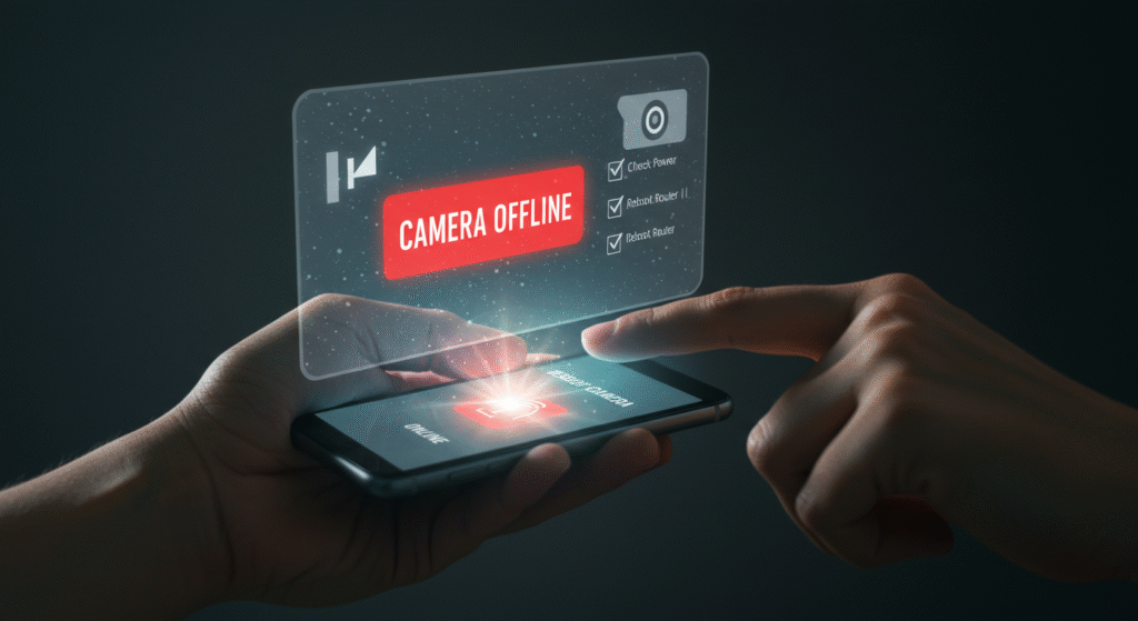 Sua câmera de segurança está offline Passos para resolver (2)
