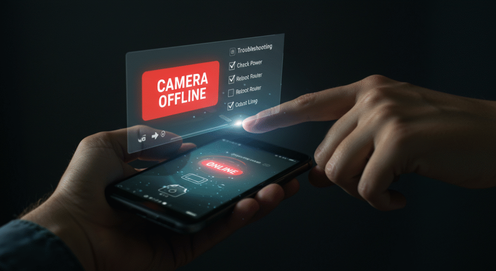 Sua câmera de segurança está offline Passos para resolver (2)