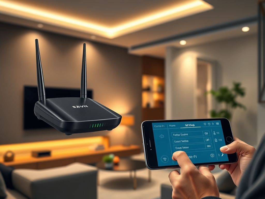 Como ajustar Rede Wi-Fi