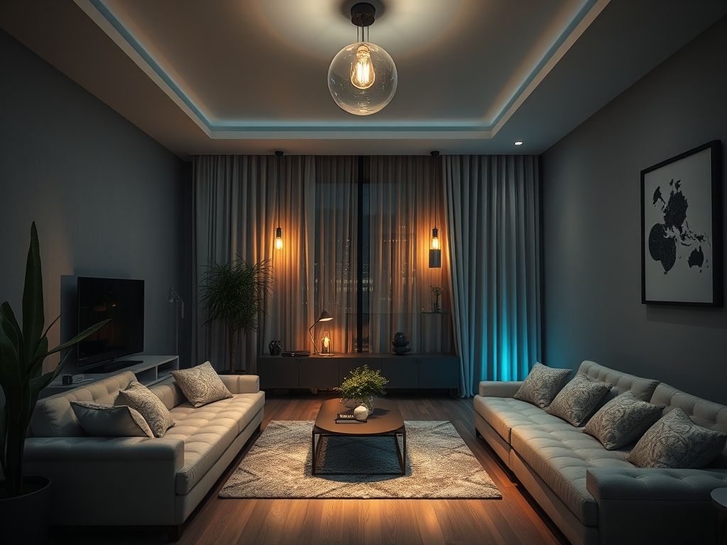 Como criar cenas de iluminação com lâmpadas inteligentes?