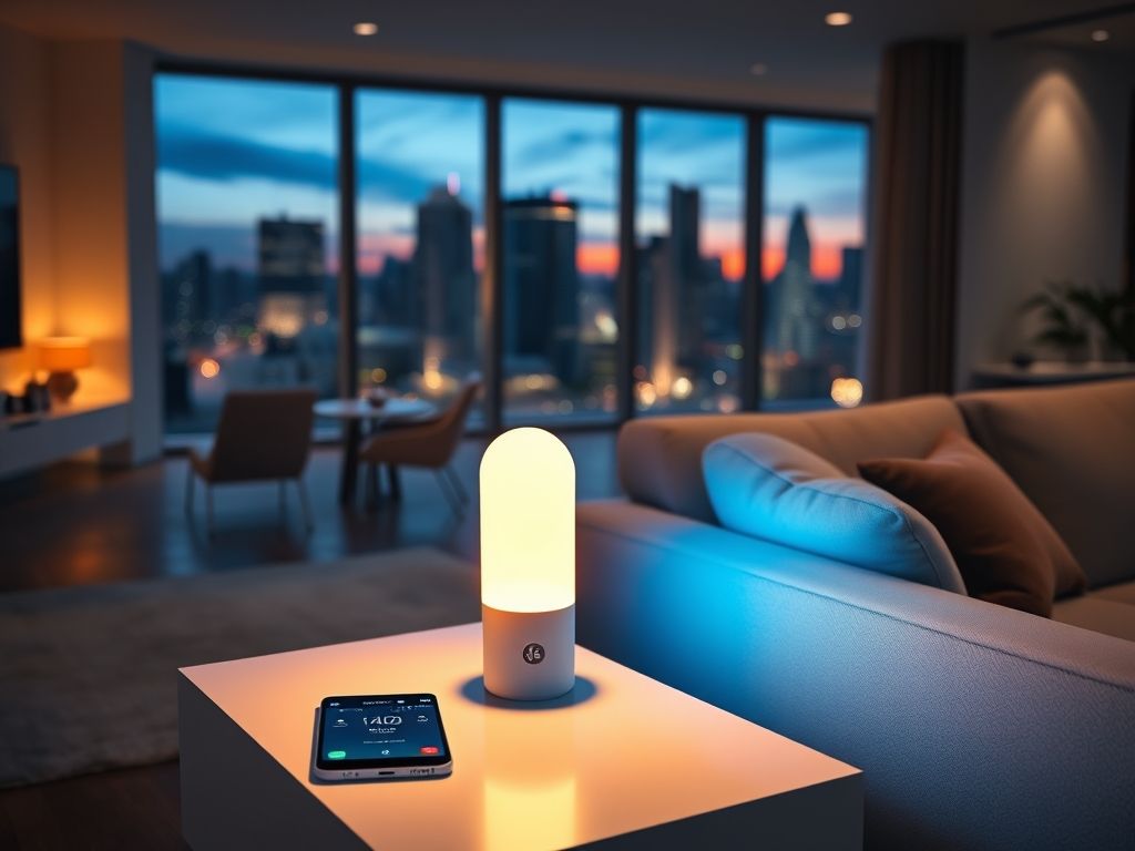 Por que é prático Luminária Smart