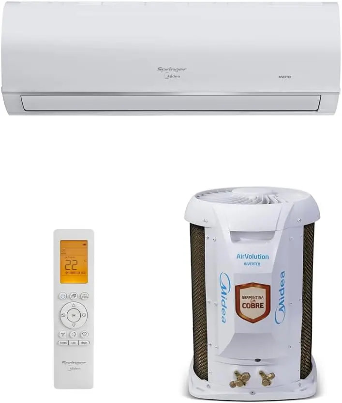 Ar Condicionado Split Hi Wall Inverter Springer Midea Airvolution Connect 9.000 Btus