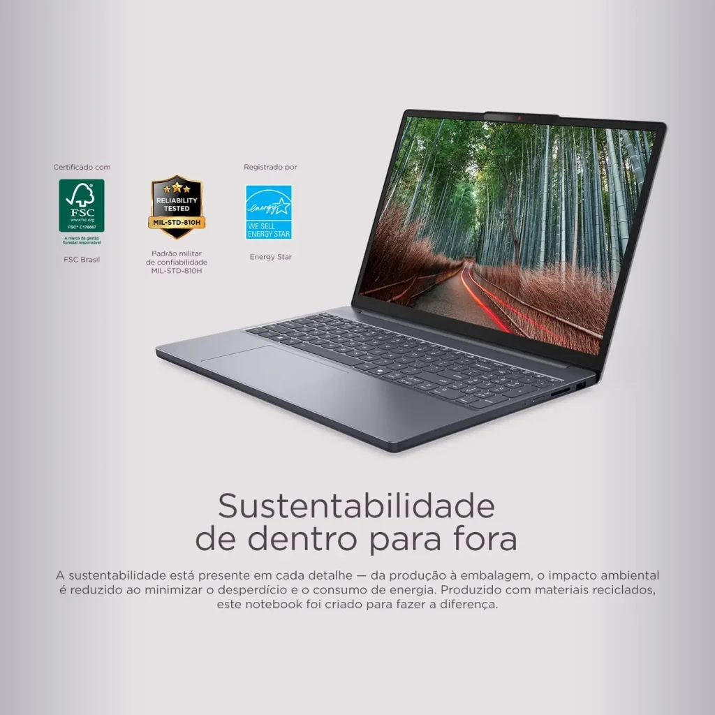 Notebook Lenovo IdeaPad Slim 3 Core i5-13420H 8GB 512GB SSD Tela 15.3"