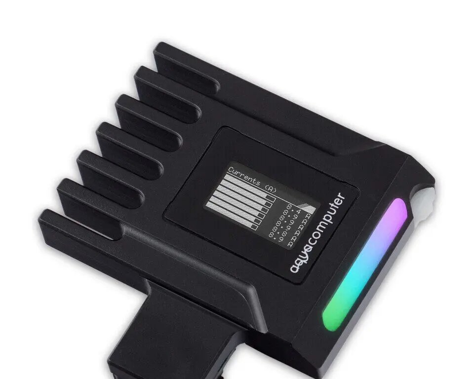 Aqua Computer lança Ampinel, dispositivo que monitora e protege alimentação de placas de vídeo - Imagem do artigo original