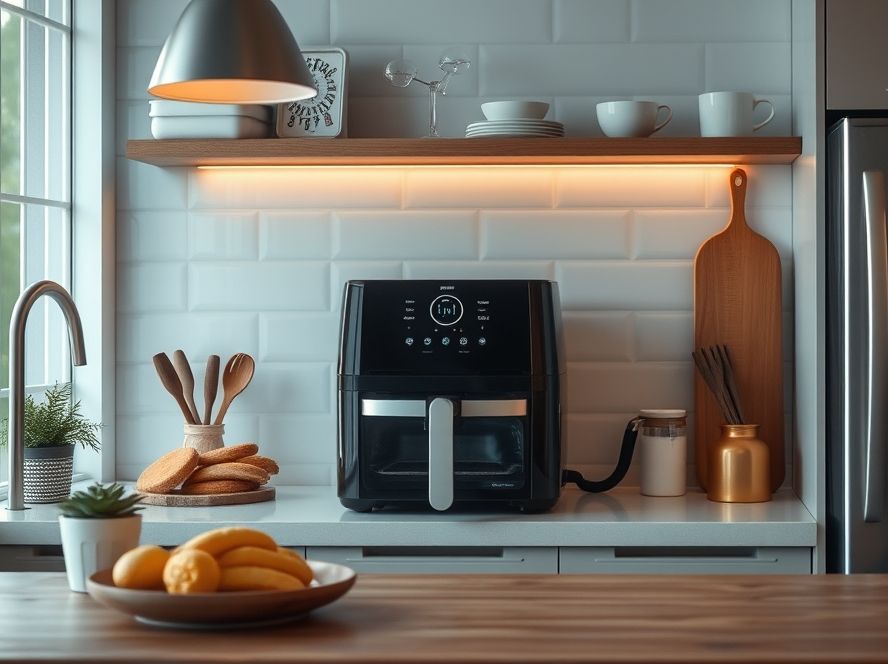 Por que é prático Curiosidades sobre: O Melhor Lugar para instalar a Air Fryer Forno na cozinha?