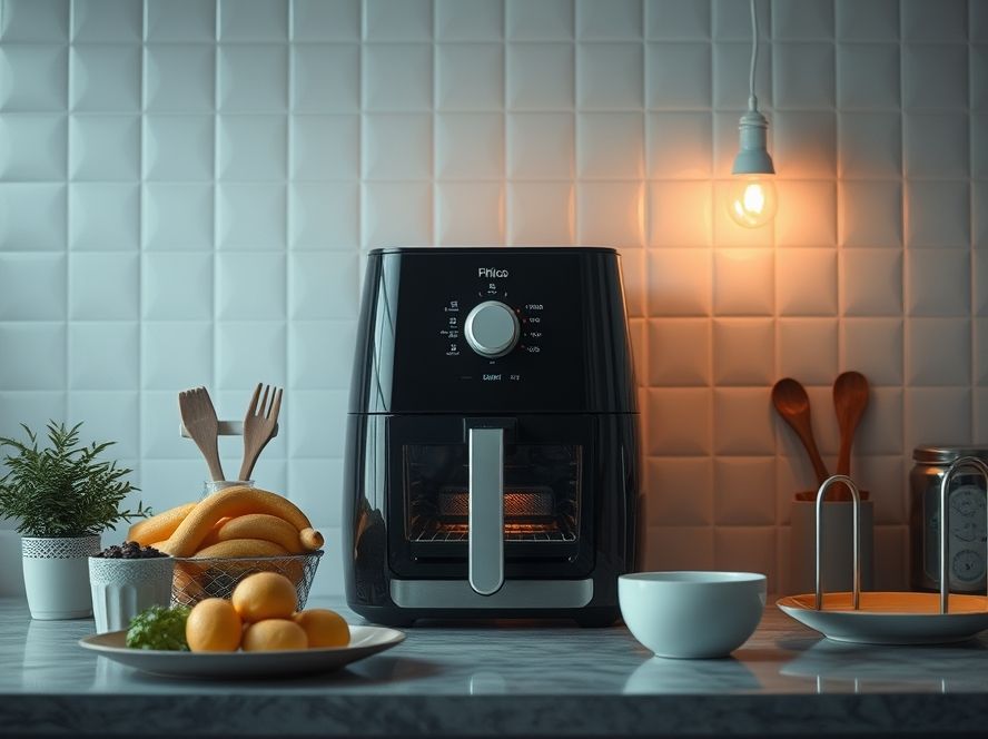 Por que é prático O que é: O Design Forno (Tower Air Fryer) e sua vantagem sobre o cesto?