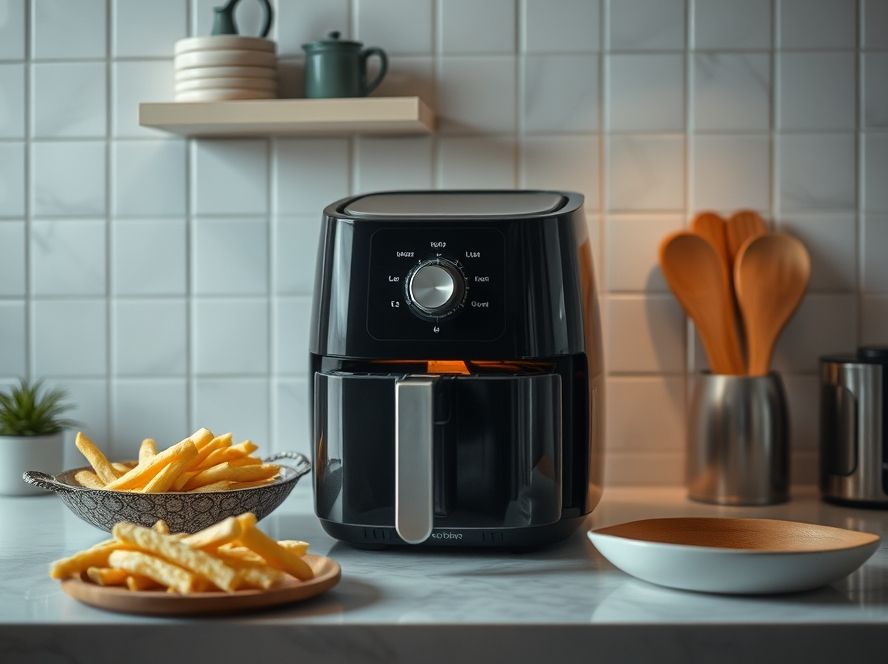 Por que é prático Qual a Capacidade Útil: O Volume Total do forno Air Fryer em litros (12L)?