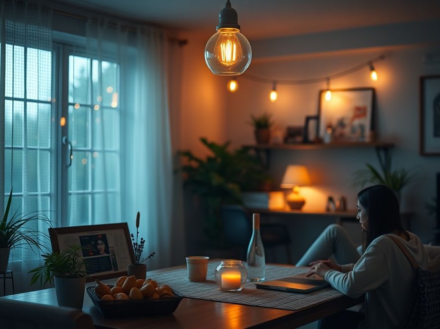 Por que é prático Vale configurar: A Cena "Jantar" com luz quente e focada?