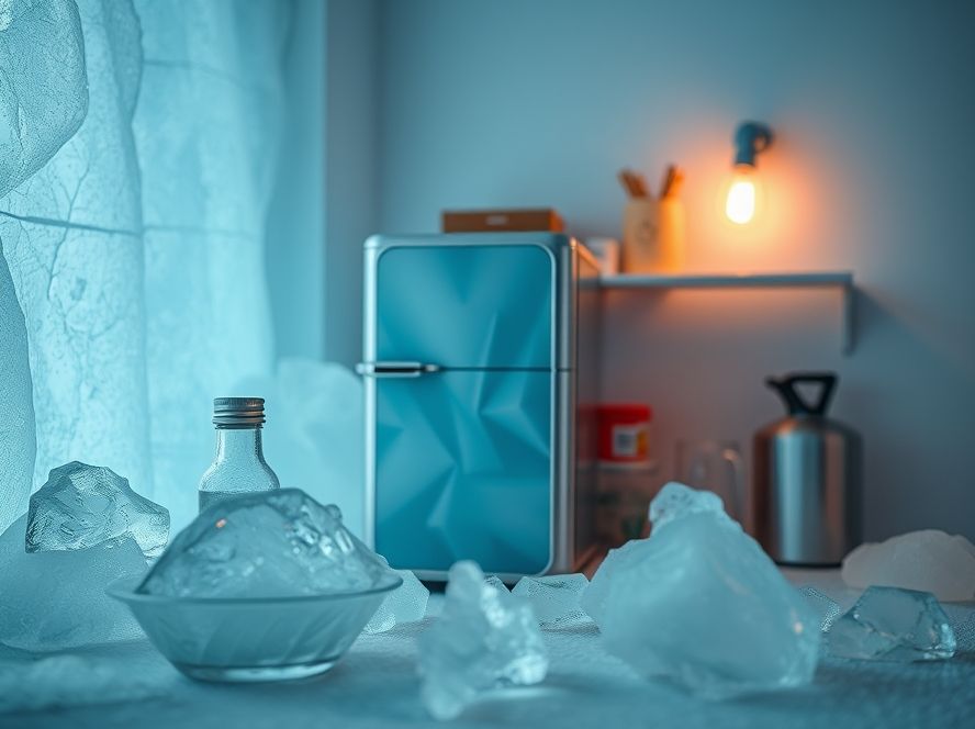 Quais as vantagens de Curiosidades sobre: O Gelo Fácil (Ice Twister) e a praticidade da produção?