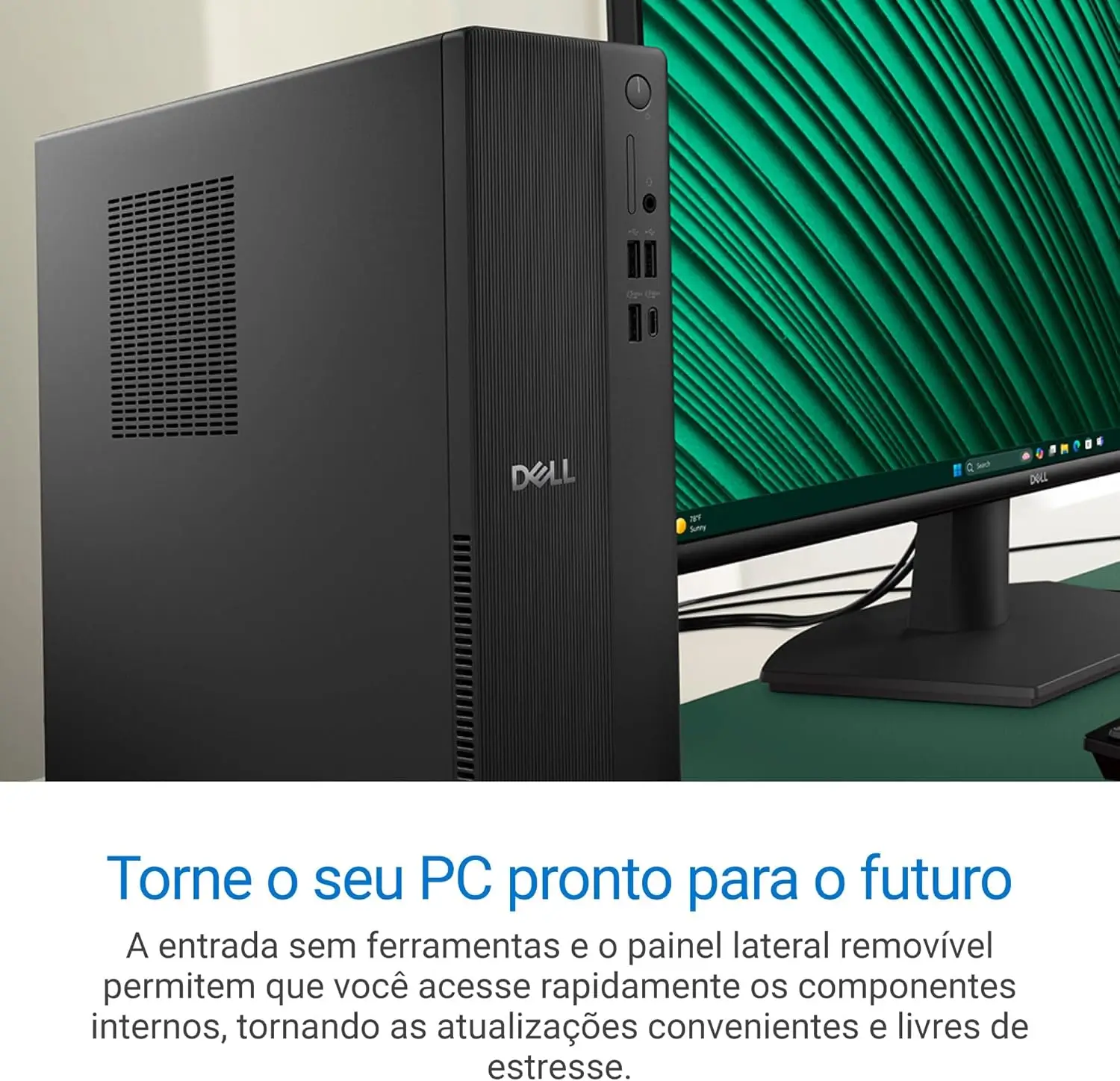 Desktop Dell Slim ECS1250 Intel Core i3 8GB 512GB SSD Win 11 DS-I314100-M10