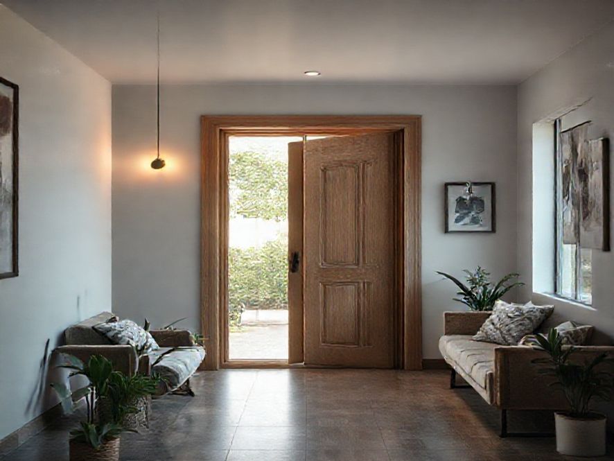 Por que é prático O que é: O Design da Porta (Arredondado) (Estilo Retrô)?