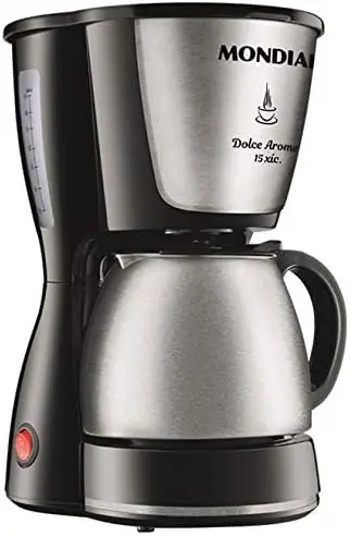 MONDIAL Cafeteira Elétrica Dolce Arome, Preto/Inox, 550W,