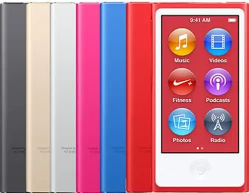 M-Player compatível com iPod Nano 7ª geração (cinza espacial de 16 GB)